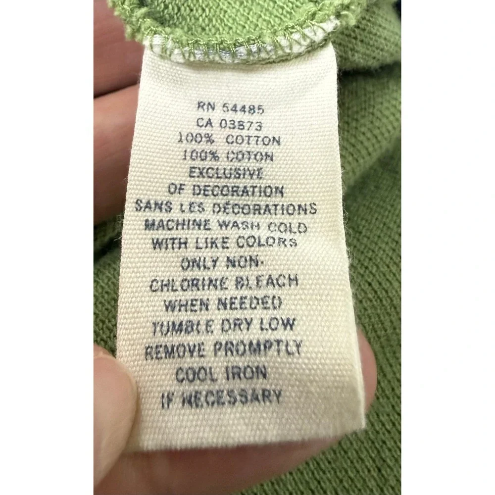 Vintage Y2K American Eagle Outfitters Mens Green Pique Polo Shirt Large Preppy
